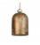 Pendant lamp with textile cable and lampshade Mini Bell XS ceramic shade - Made in Italy - Bulb included