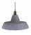 Pendant lamp with textile cable, Industrial ceramic lampshade and metal finishes - Made in Italy - Bulb included