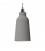 Pendant lamp with textile cable, Bottle ceramic lampshade and metal details - Made in Italy - Bulb included