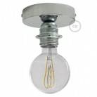 Fermaluce Metal with E27 threaded lamp holder, the metal wall or ceiling light source