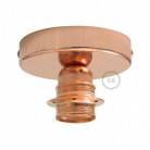 Fermaluce Metal cu suport de lampă filetat E27, sursa de lumină metalică pentru perete sau tavan