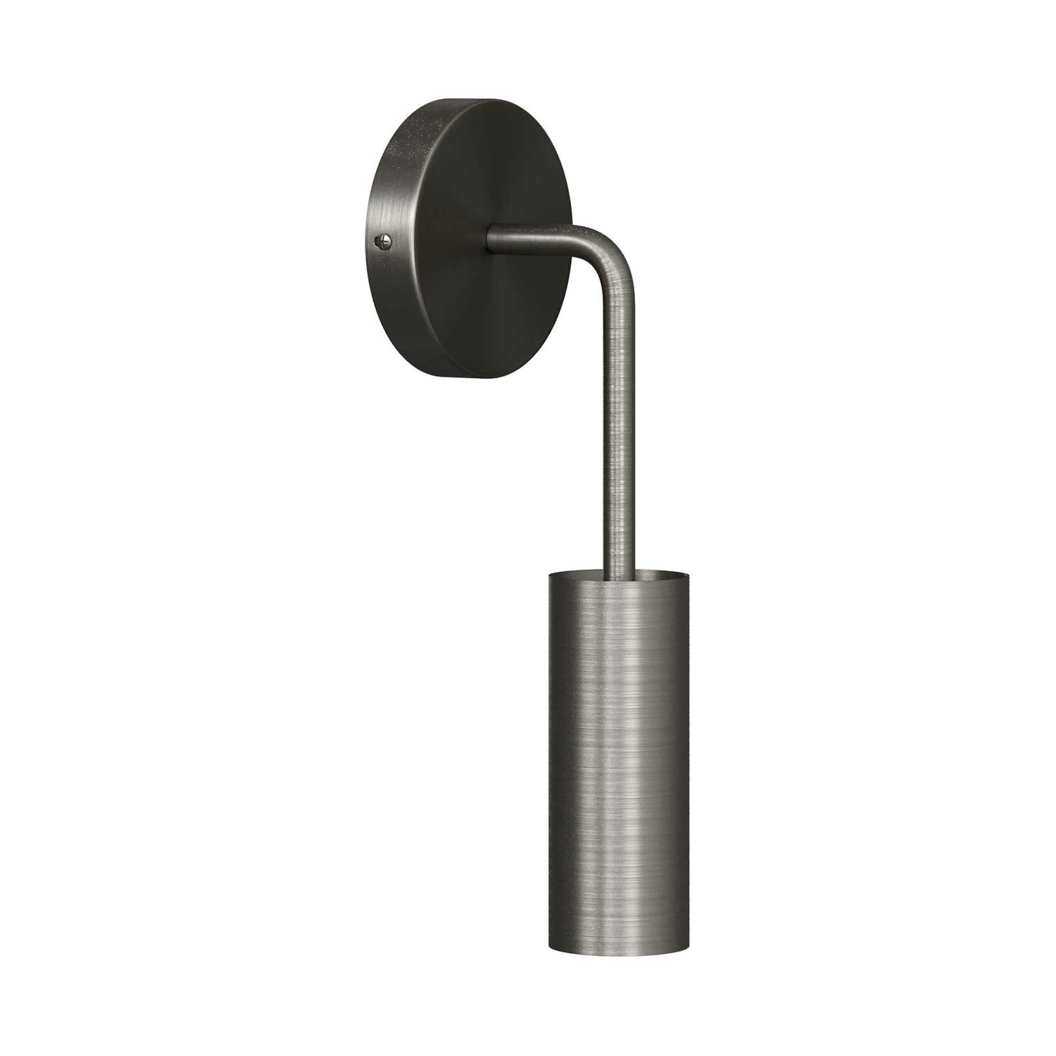 Lámpara de pared Metal con pantalla Tub-E14 y tubo curvo de extensión