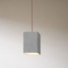 Spider - 2 lichts-meervoudige hanglamp, Made in Italy, compleet met strijkijzersnoer en betonnen lampenkap