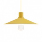 Pendant lighting Made in Italy complete with fabric cable, Swing Pastel lampshade with metal finishing