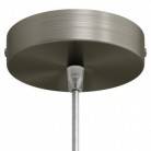 Strak design 1-gaats 120 mm. cilindrische metalen plafondkap