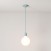 Pendant lamp with textile cable and coloured porcelain details - Made in Italy - Bulb included