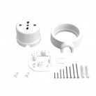 Italian double socket kit 10/16A wall and base for Creative-Tubes in porcelain