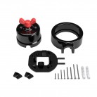 Kit interruptor / interruptor com porca borboleta e base para Creative-Tubes em porcelana preta