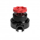 Switch/Diverter kit with knob and base for Creative-Tubes in black porcelain