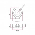 Porseleinen voet voor stopcontact en schakelaar/dimmer compatibel met Creative-Tubes - van 1 tot 4 uitgangen