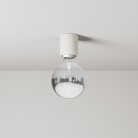 Lampa s izloženom žaruljom Half Silver - IP44 vodootporna