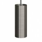 Hanglamp  met textiel kabel, Tub-E14 lampenkap en metalen afwerking