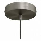 Hanglamp  met textiel kabel, Tub-E14 lampenkap en metalen afwerking