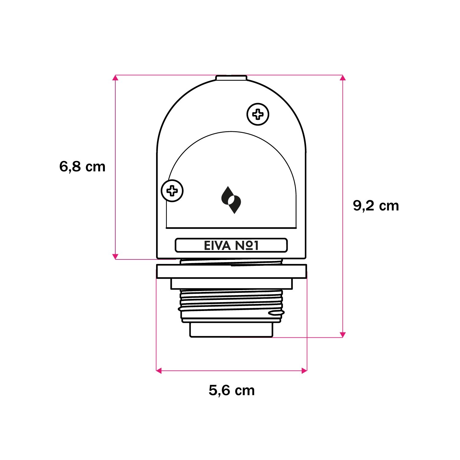 EIVA zewnętrzna oprawka żarówki E27 waterproof IP65