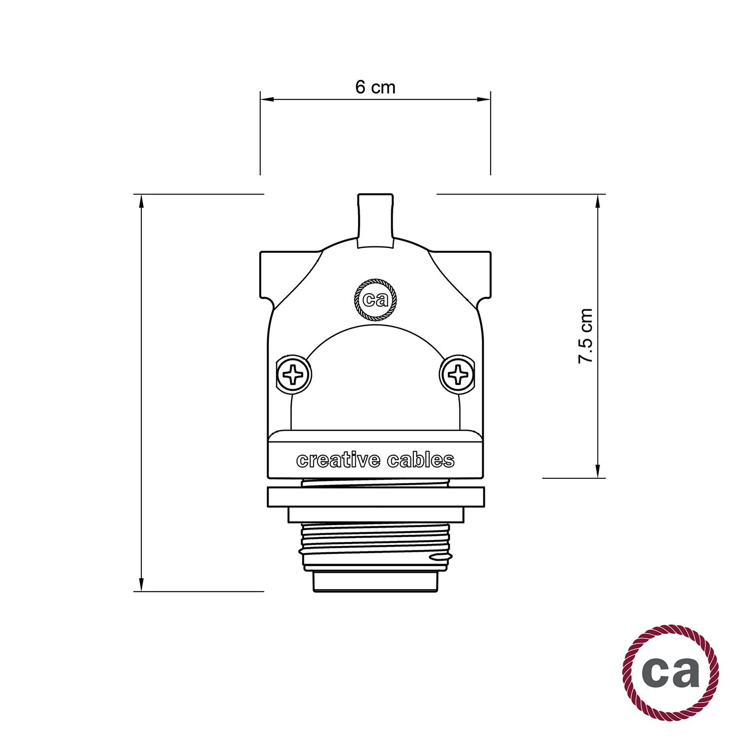 Eiva-2, suport de lampă de exterior cu două căi E27 și clasificare IP65