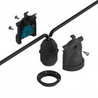 Eiva-2, 2-way outdoor lamp holder E27 and IP65 rating