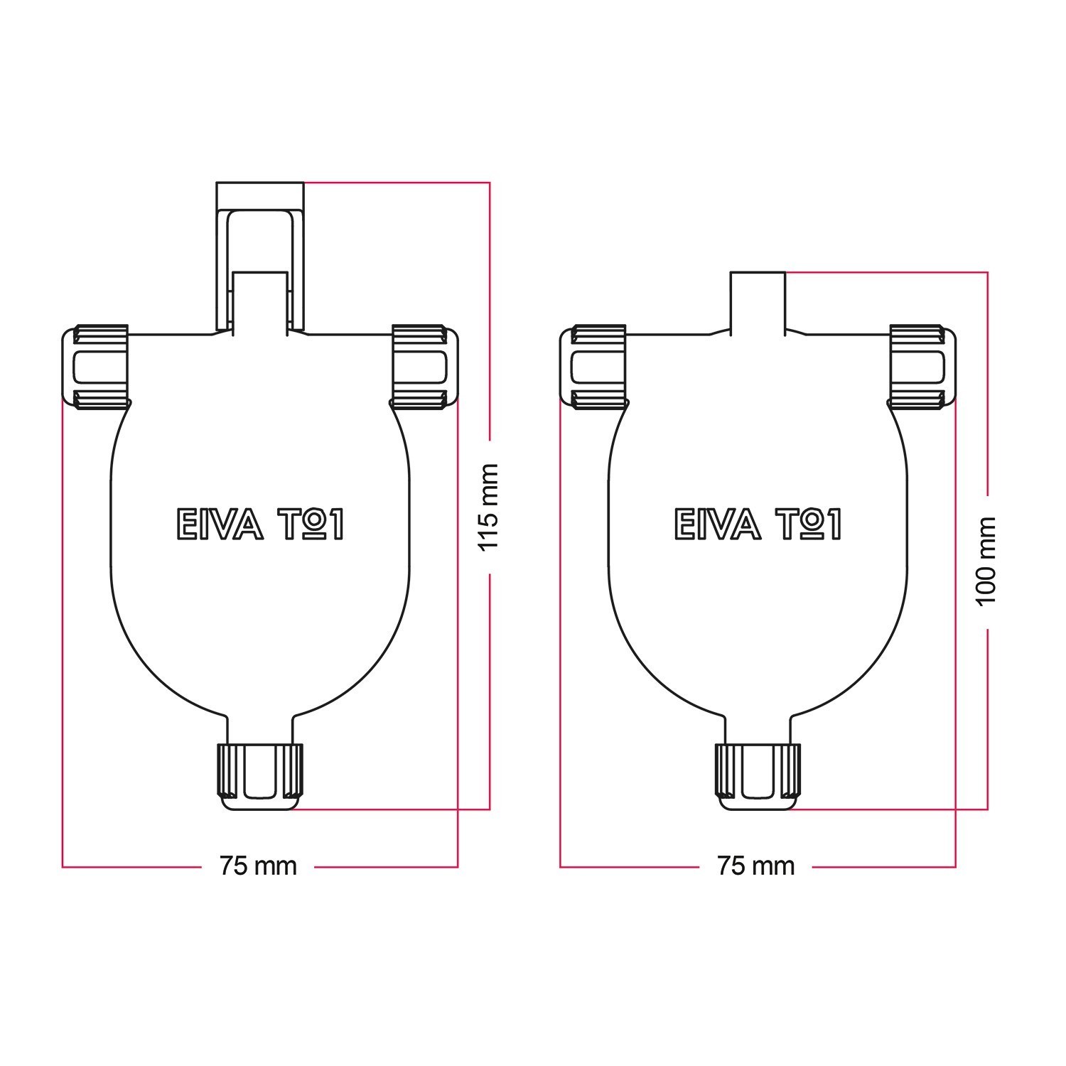 EIVA-3, 3 utas kültéri IP65 kattintós csatlakozó