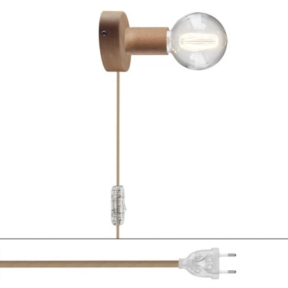 Spostaluce træ lampe