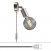 Spostaluce Lampe justerbar metal Led