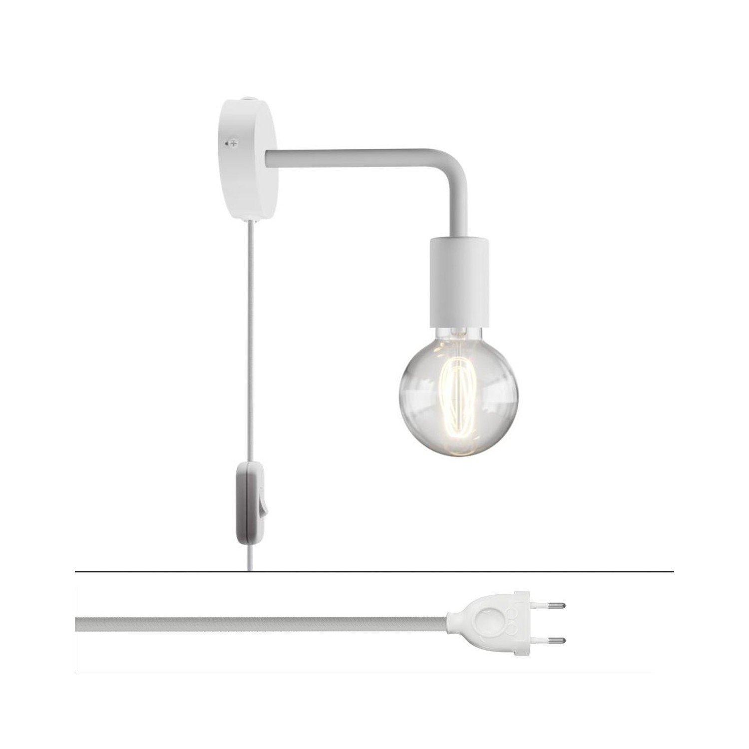 Spostaluce metalen lamp met gebogen arm