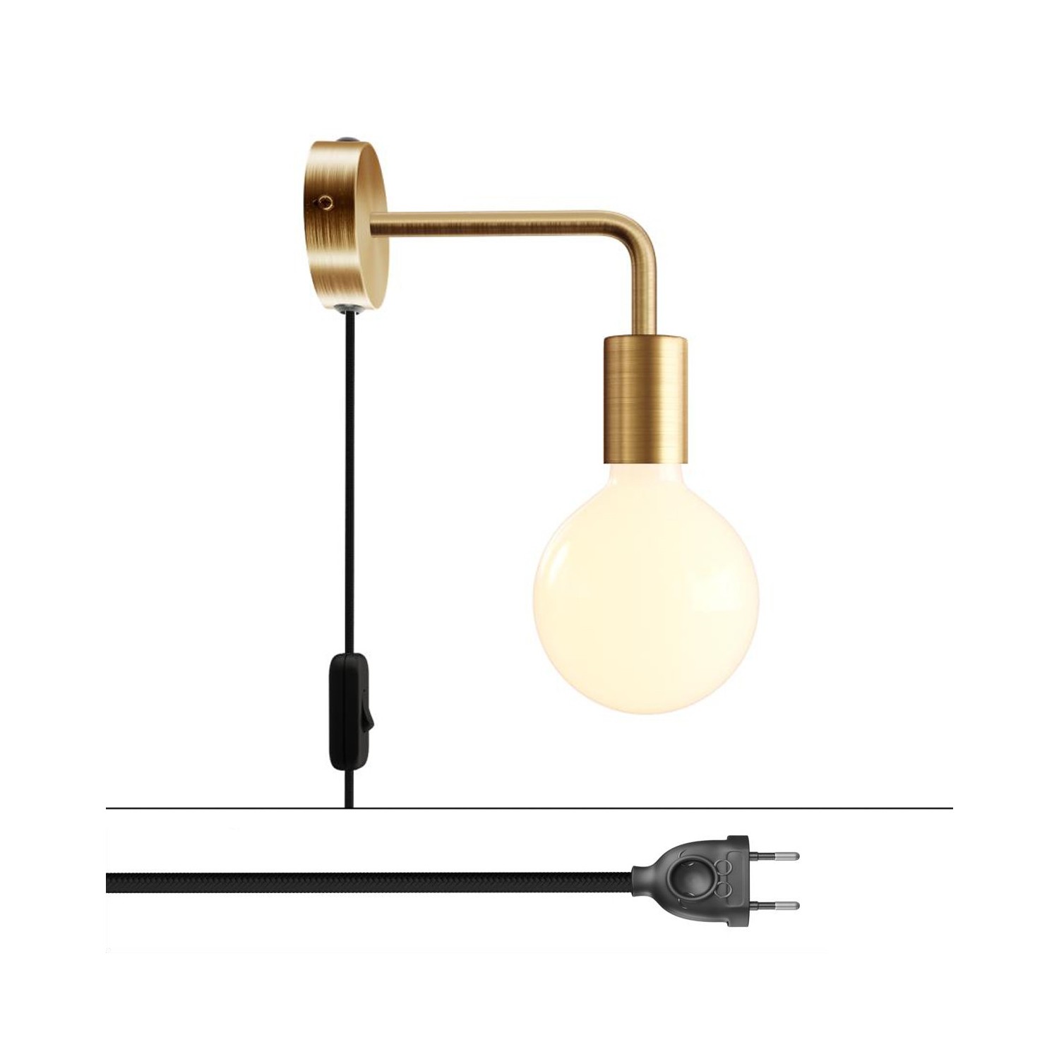 Spostaluce metal Lamp with curved extension