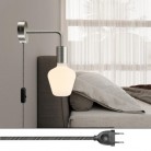 Spostaluce metal Lamp with curved extension