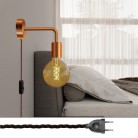 Spostaluce metal Lamp with curved extension