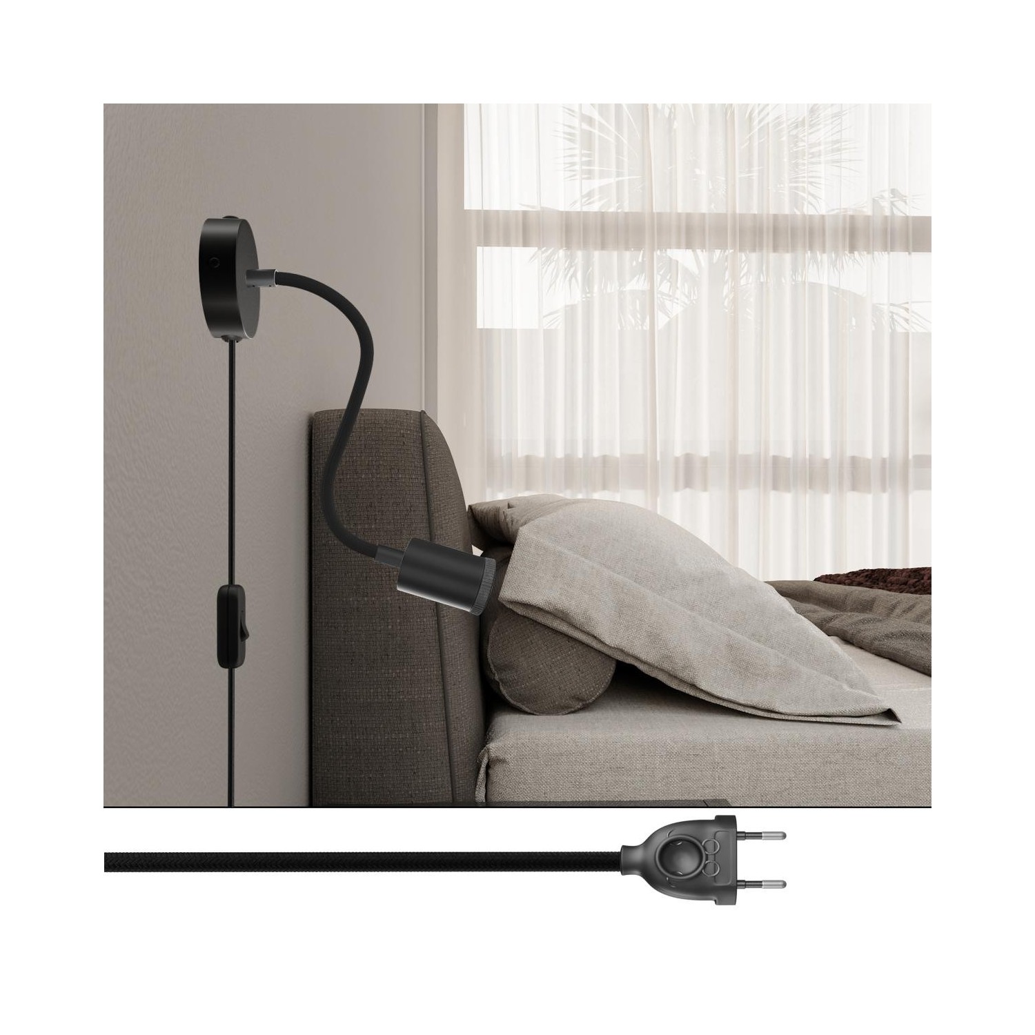 Spostaluce Lampe justerbar Flex 30 med GU1d0 spotlight