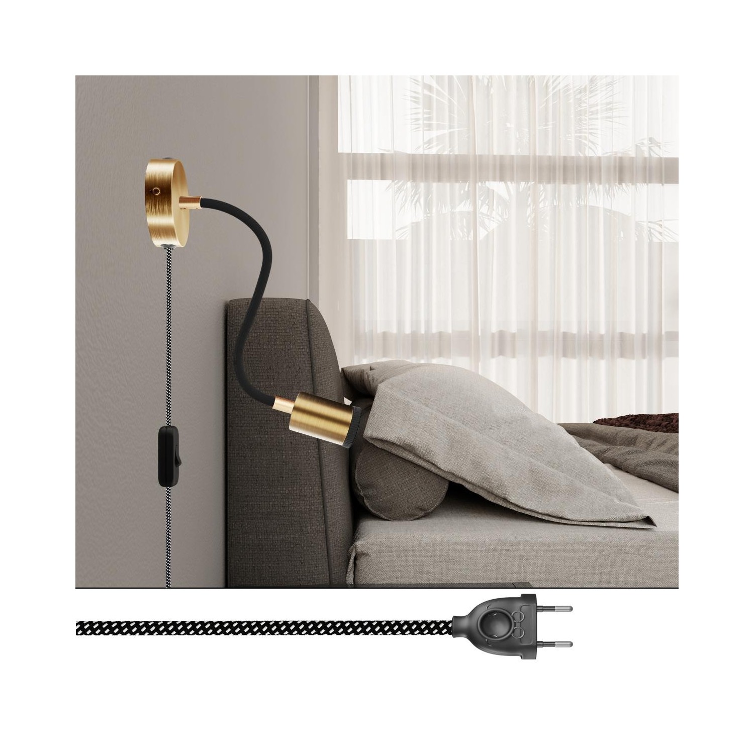 Spostaluce Lampe justerbar Flex 30 med GU1d0 spotlight