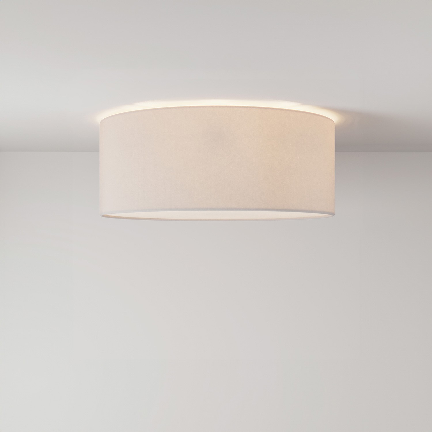 Kleine stoffen plafondlamp - Made in Italy