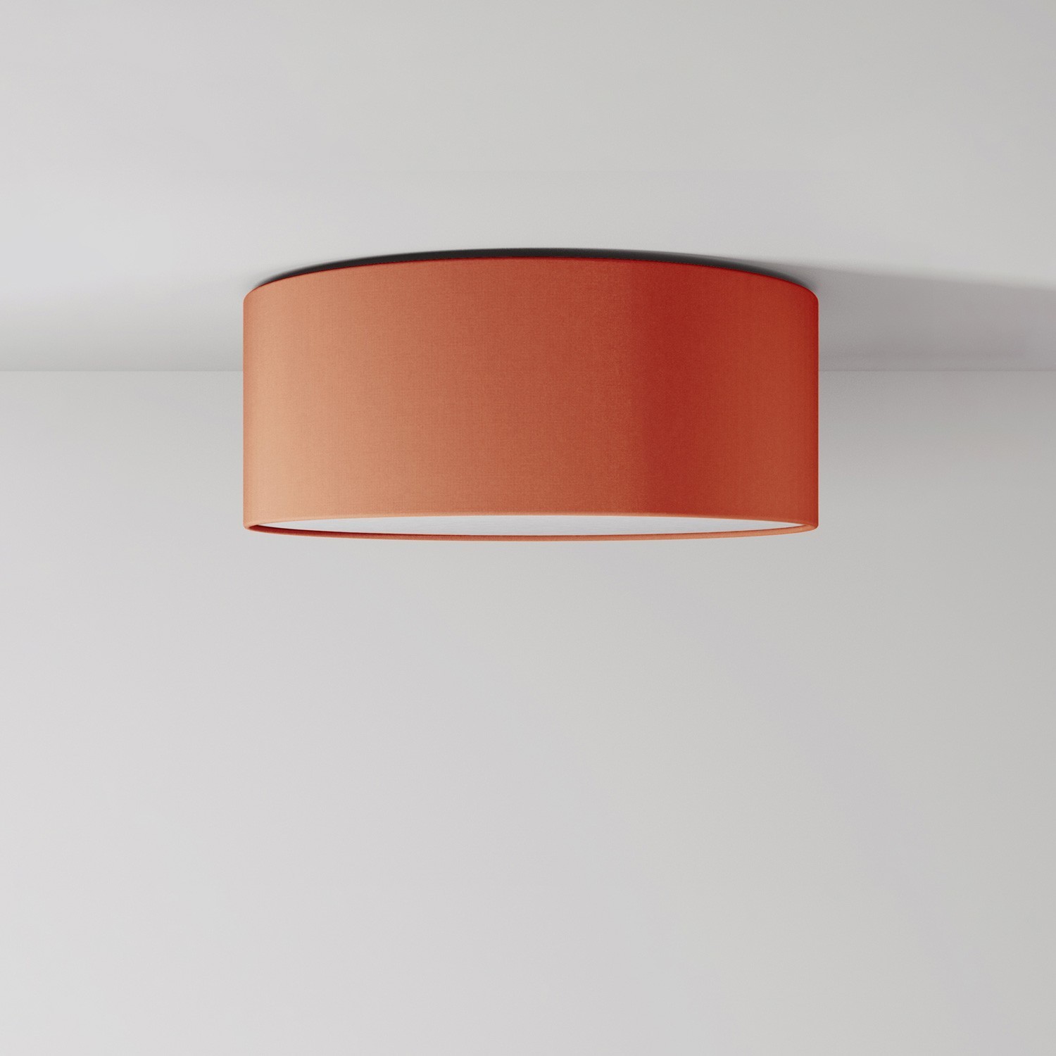 Kleine stoffen plafondlamp - Made in Italy