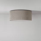 Kleine stoffen plafondlamp - Made in Italy