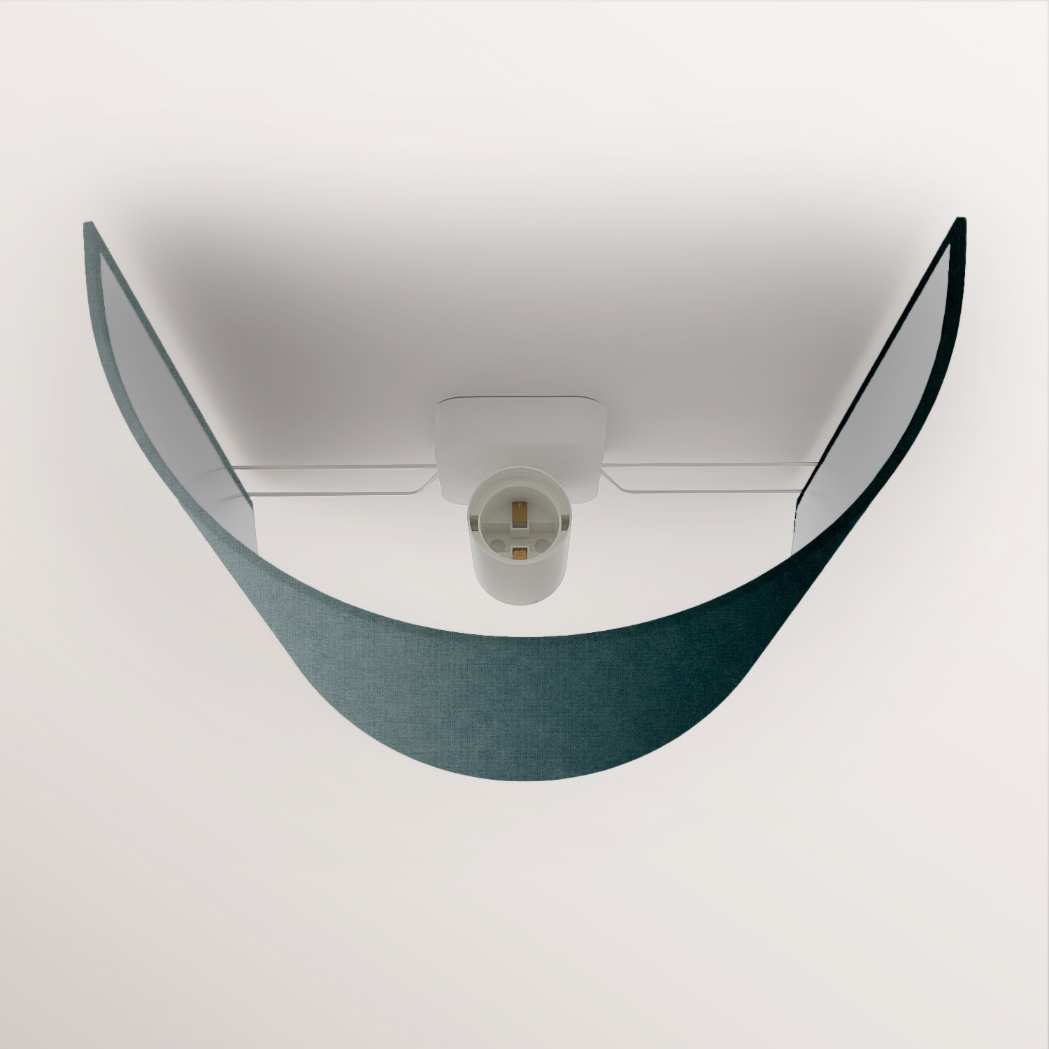 Ventola wall light with fabric shade - Made in Italy