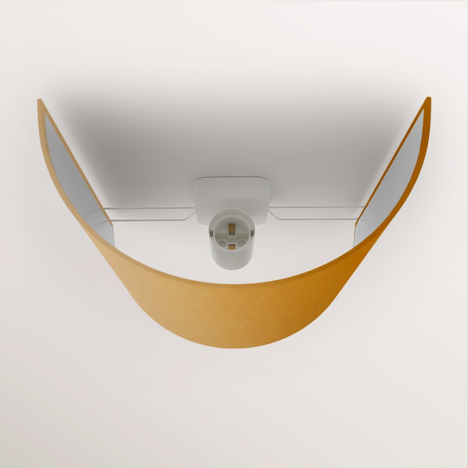 Ventola wall light with fabric shade - Made in Italy