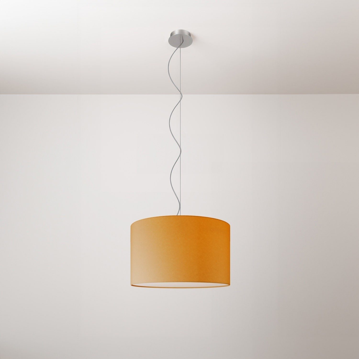 Cilindro fabric pendant lamp Small - Made in Italy