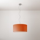 Cilindro Medium stoffen hanglamp met lampenkap - Made in Italy