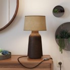 Bottiglia ceramic table lamp with Athena lampshade