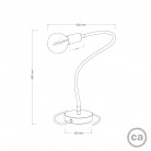 Flex candeeiro de mesa flexível que fornece luz difusa