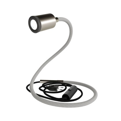 GU1d-one fleksibel lampe uden sokkel med mini LED spotlight