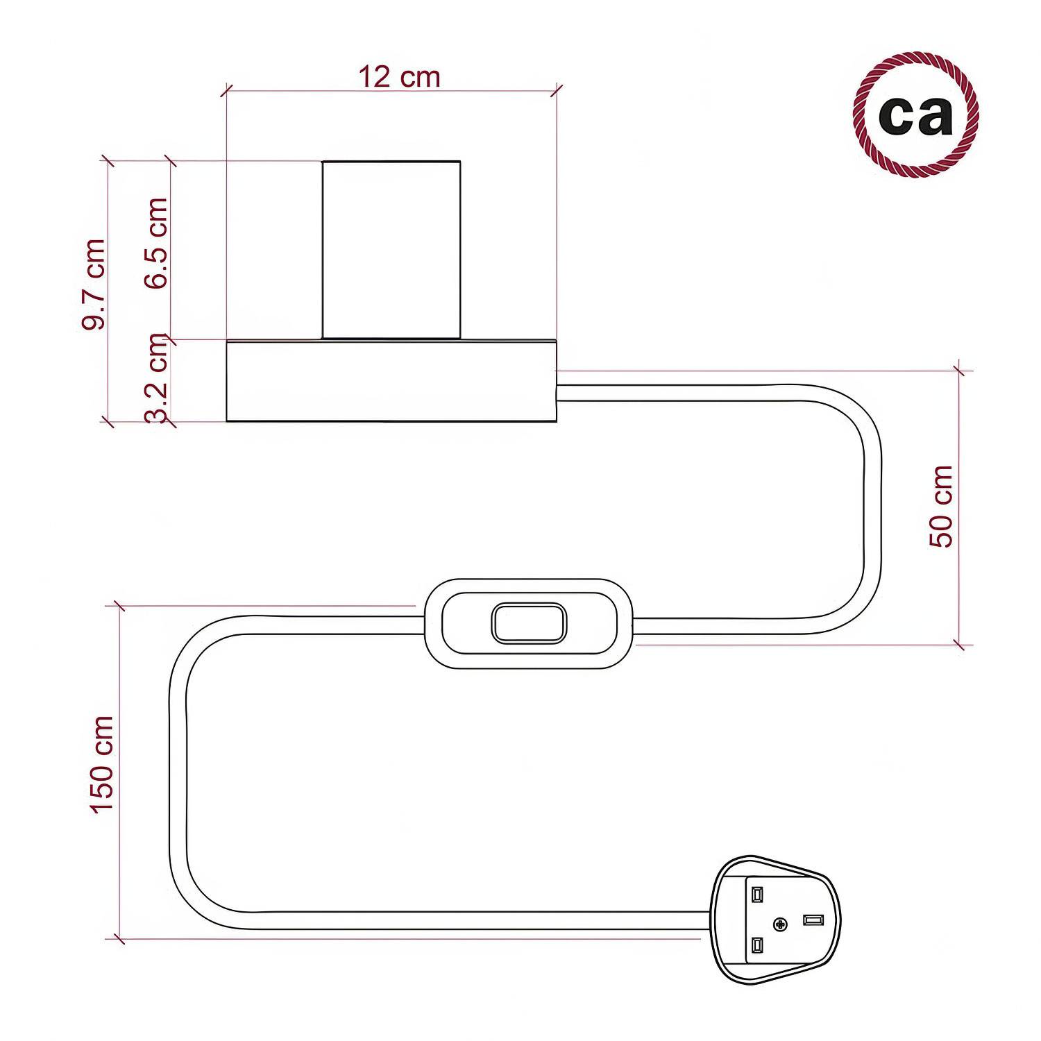 Posaluce S - Malá dřevěná stolní lampa