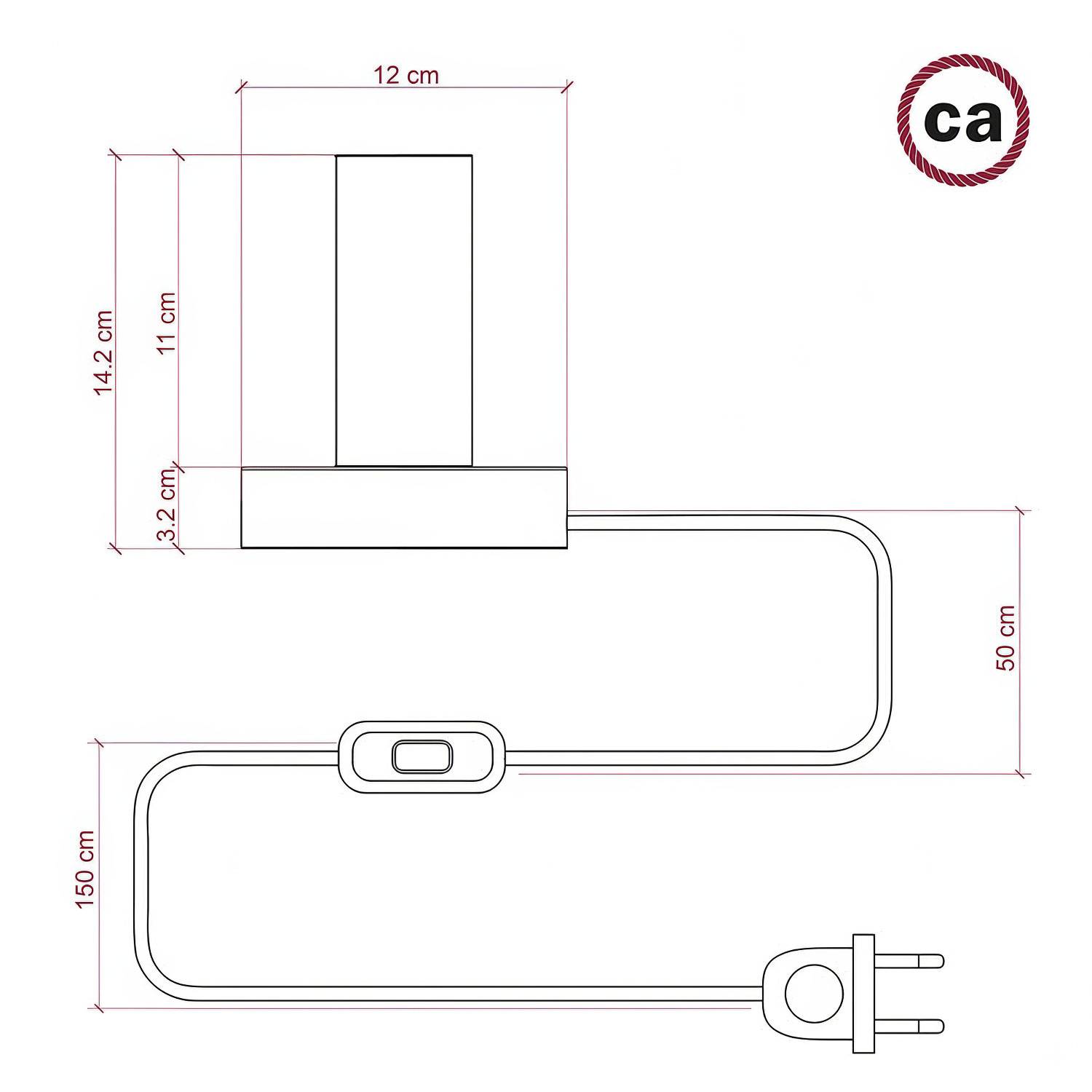 Posaluce - Bordslampa i trä Large