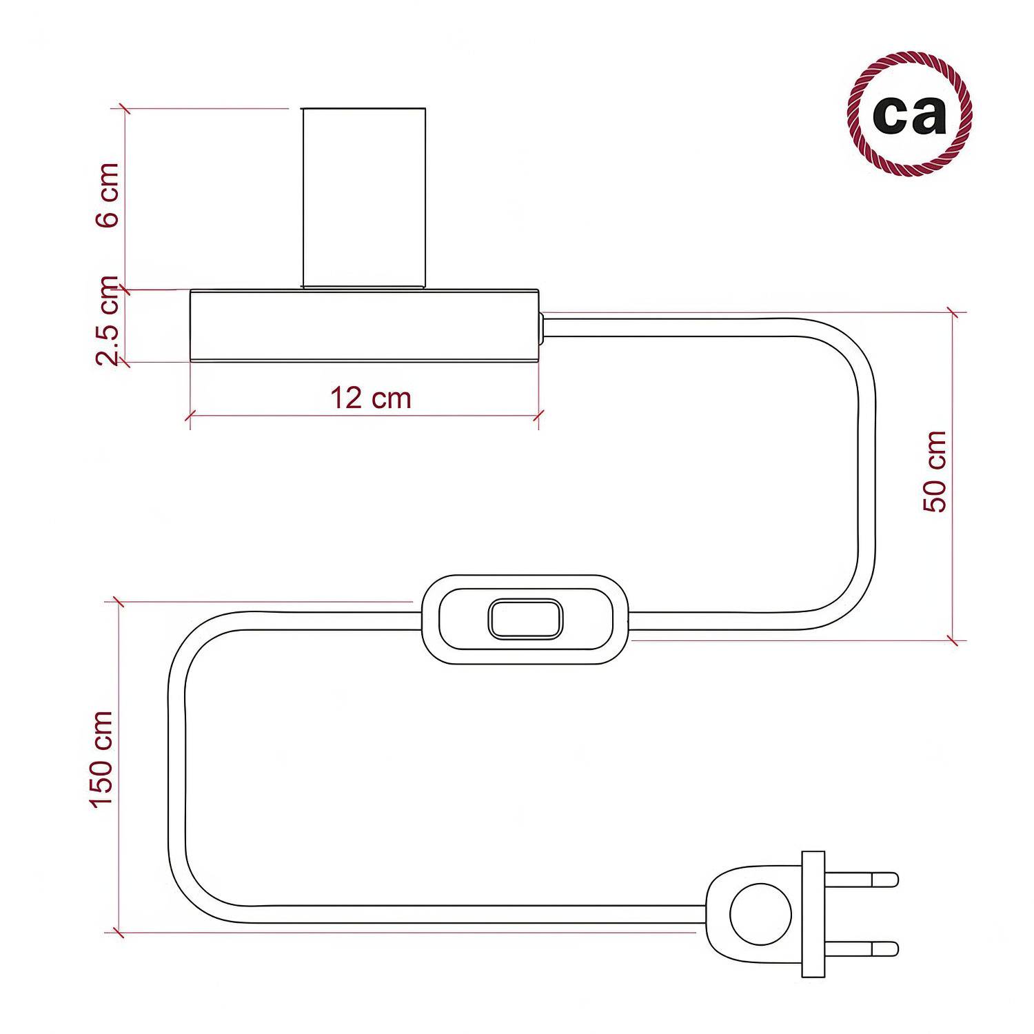 Candeeiro de Mesa Posaluce Globe Metal