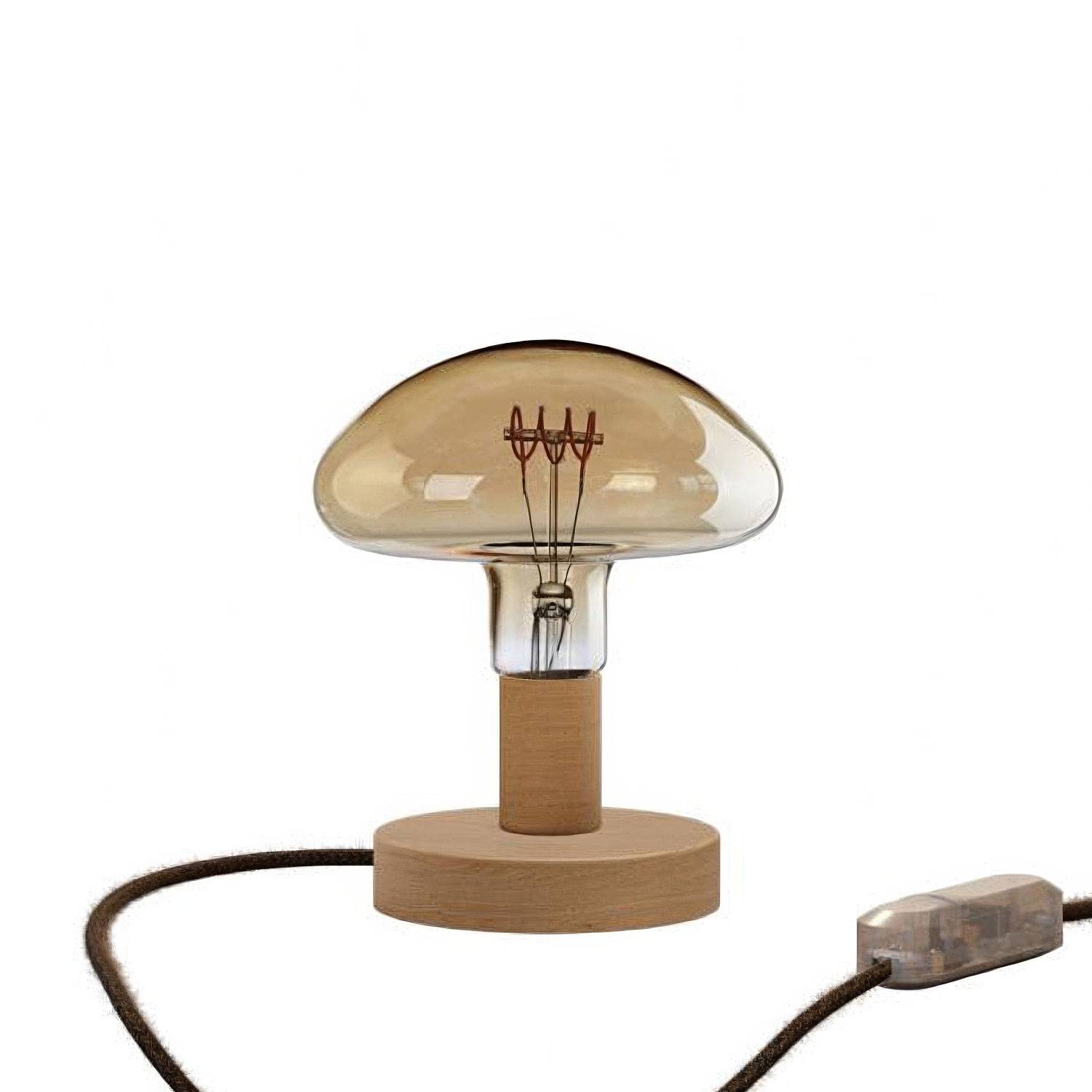 Posaluce Mushroom Wooden Table Lamp