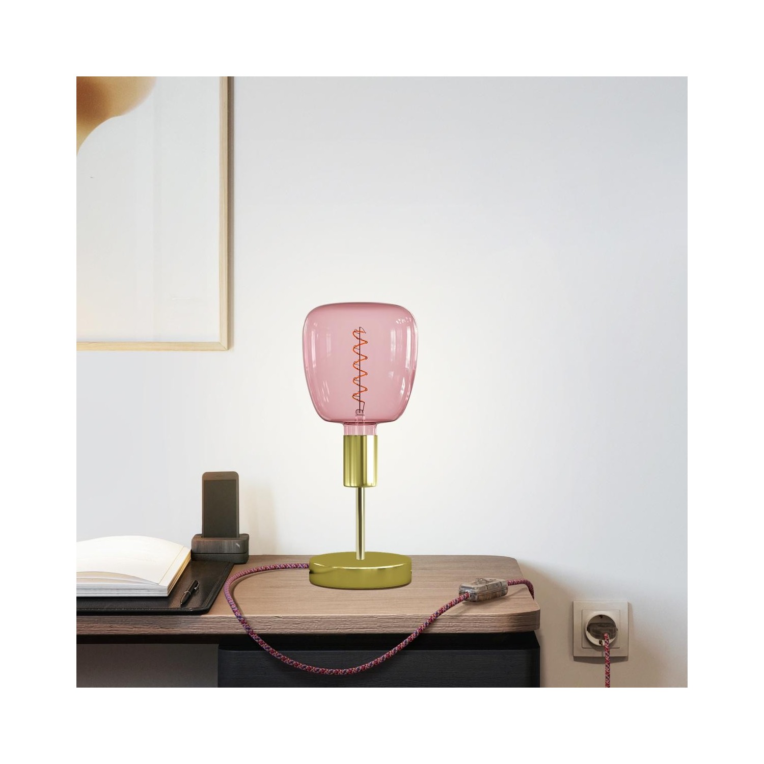 Alzaluce Bona Pastel metal bordlampe i pastel