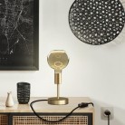 Metalowa lampa stołowa Alzaluce Globe Floating z dwubiegunową wtyczką