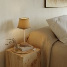 Wood table lamp with Impero lampshade - Alzaluce Wood