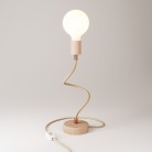 Dřevěná nastavitelná stolní lampa s rozptýleným světlem -Flex Wood