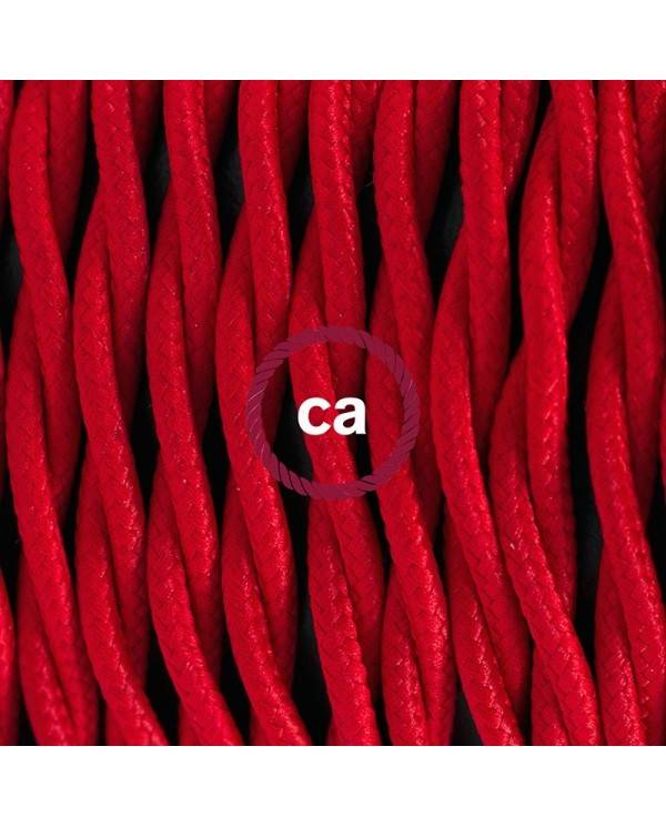 Cablaggio lampade, TM09 Rosso Rayon 1,80 m.