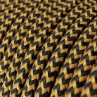 Șarpe Zig-Zag - Lampă cu cablu textil cu efect Zig-Zag și priză cu 2 pini