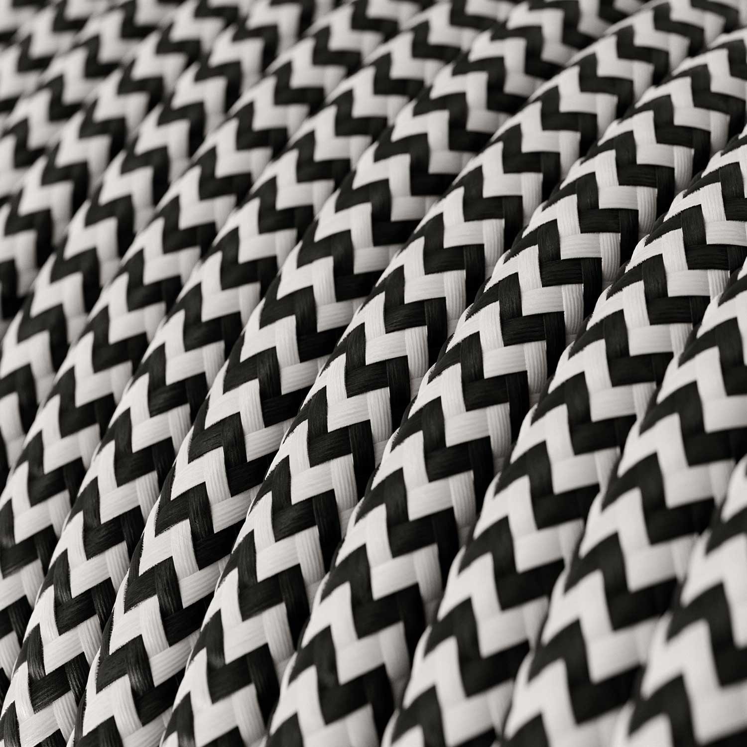 SnakeBis Zig-Zag Verlichtingssnoer met lamphouder en Zig-Zag effect textiel kabel voor lampenkap